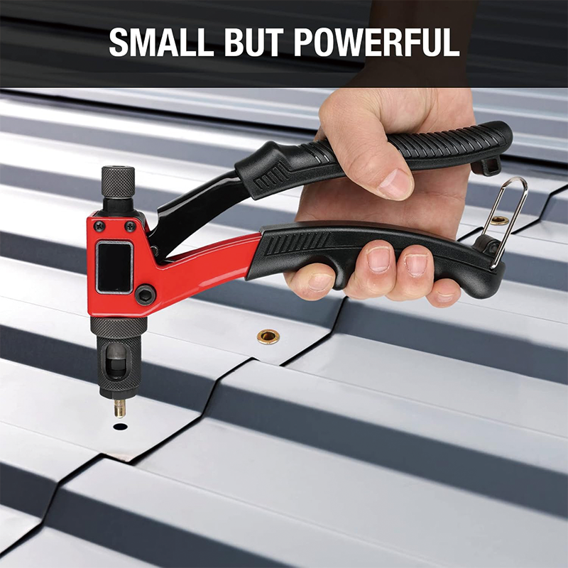 8 Inch Rivet Nut Kit, Rivnut Tool Setter with a Step Drill Bit & 80 Nutserts, 8 Mandrels in Carrying Case