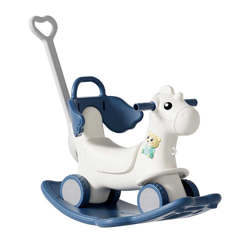 Wooden Rocking Horse For Children, Dual-Purpose Baby Rocking Chair, Yo-Yo Car