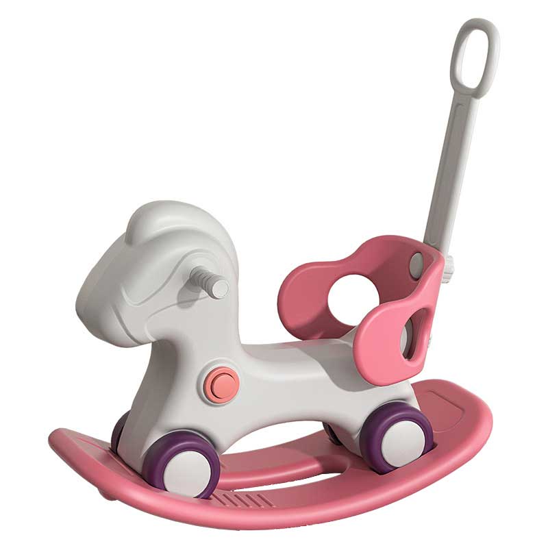 Indoor Children's Rocking Horse Yo-Yo Car Two In One, Plastic Sliding Rocking Horse