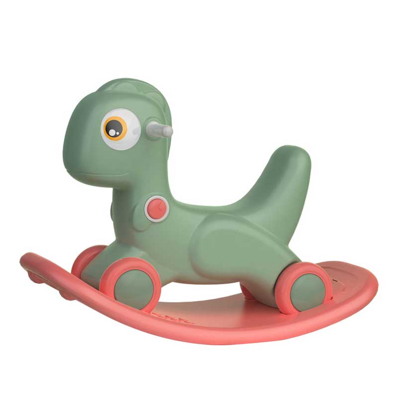 Children's Toys Baby Rocking Horse, Dual-Purpose Small Wooden Horse