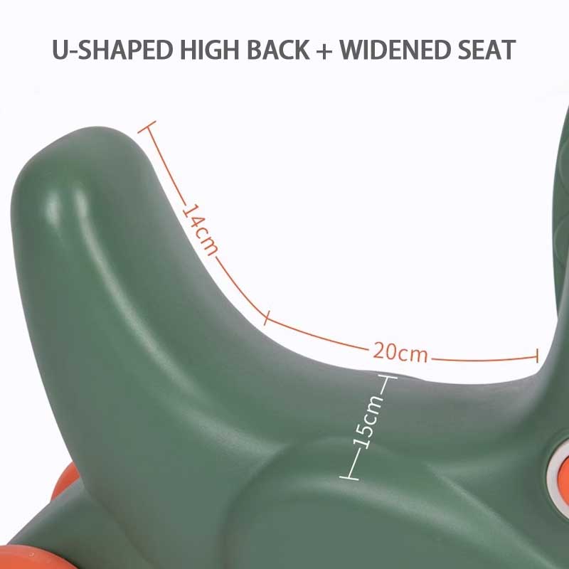 Children's Toys Baby Rocking Horse, Dual-Purpose Small Wooden Horse