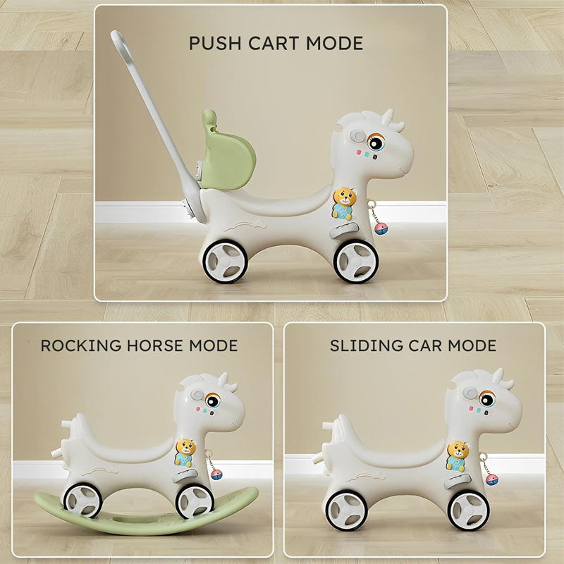 4 in 1 Rocking Horse for Toddlers 1-3 Years with Detachable Board Multifunctional Rocking Horse