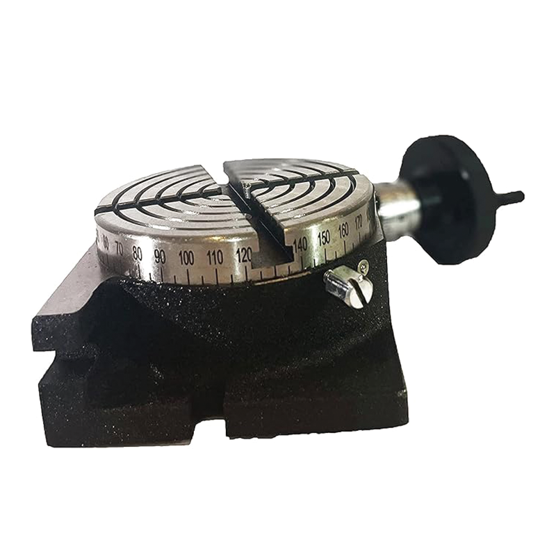 Rotary Table for Milling Machines,4inch(100mm),4-Slot Milling Rotary Table,for Milling with Indexing Plate Set for Precision Milling Drilling