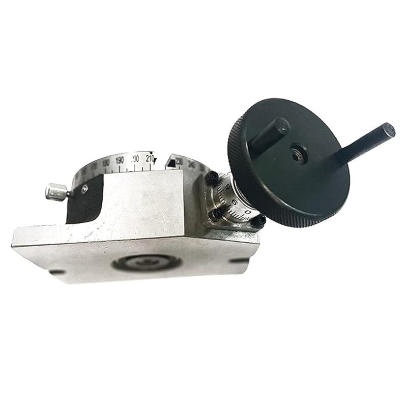 Rotary Table for Milling Machines,4inch(100mm),4-Slot Milling Rotary Table,for Milling with Indexing Plate Set for Precision Milling Drilling