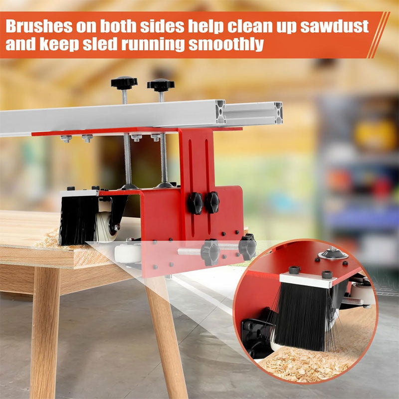 Router Sled, Portable And Easily Adjustable Plate Flattening Jig, 60 Inch Router Sled For Wood Flattening, Home DIY