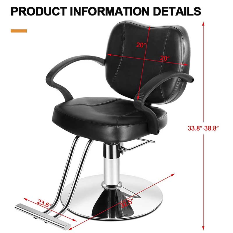 New Hairdressing Chair, Swivel Barber Chair, Barber Shop Hair Salon Furniture