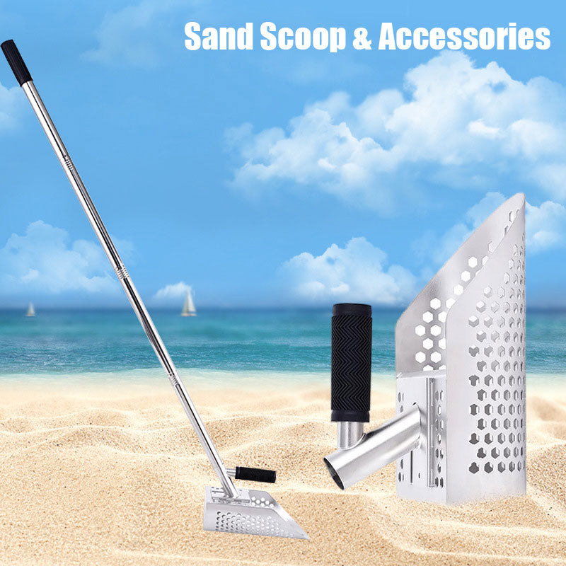 Stainless Steel Sand Shovel Gold Panning Shovel, Sea Shovel Metal Detection Outdoor Beach Shovel