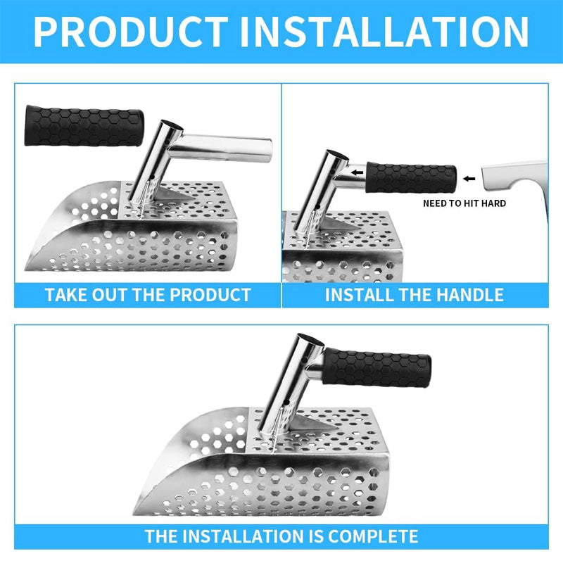 Metal Detection Sand Shovel Stainless Steel Digging Shovel For Beach And Underwater Treasure Hunting