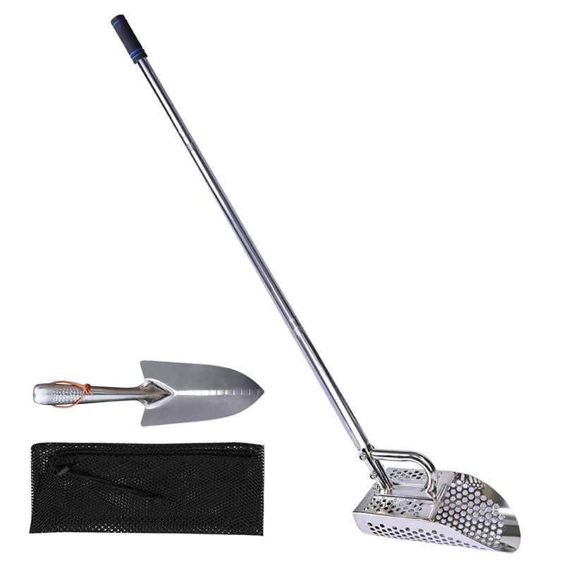 Long Handle Sand Shovel, Long Handle Stainless Steel Metal Detection Sand Shovel, Suitable For Treasure Hunting