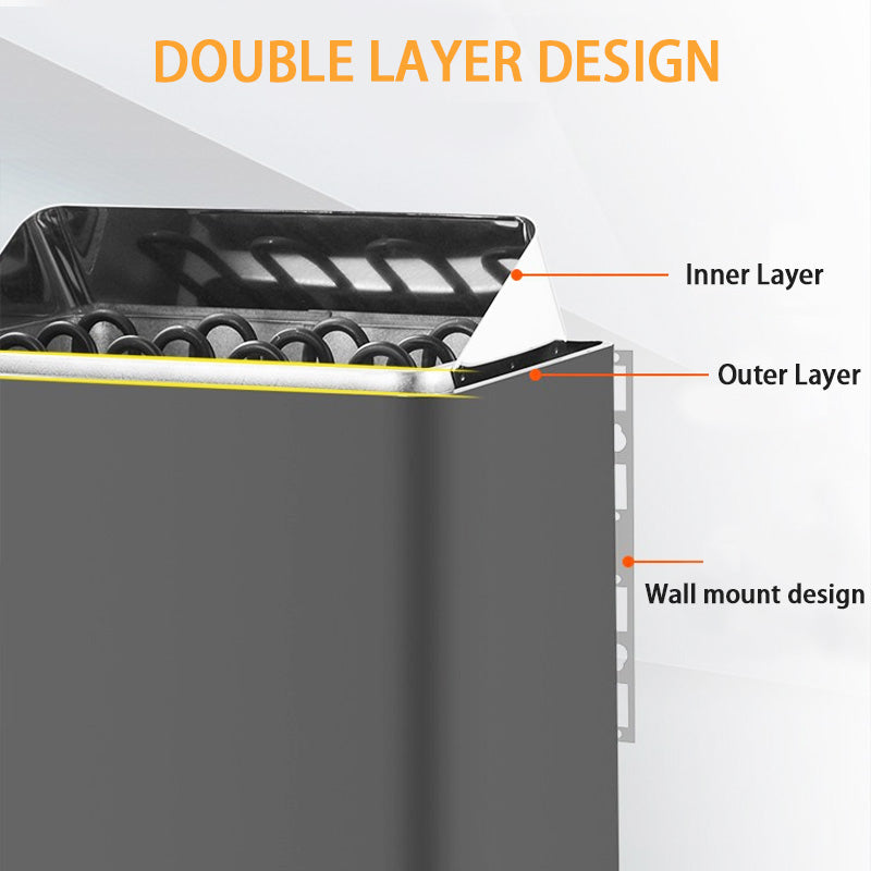 Indoor Wall-Mounted Sauna Stove, Temperature-Controlled Home Sauna Stove, Sweat Steaming Stove Equipment