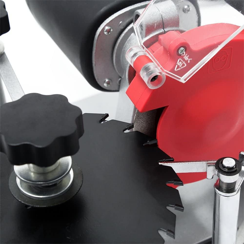 120V Electric Circular Saw Blade Sharpener with Diamond and Emery Wheels
