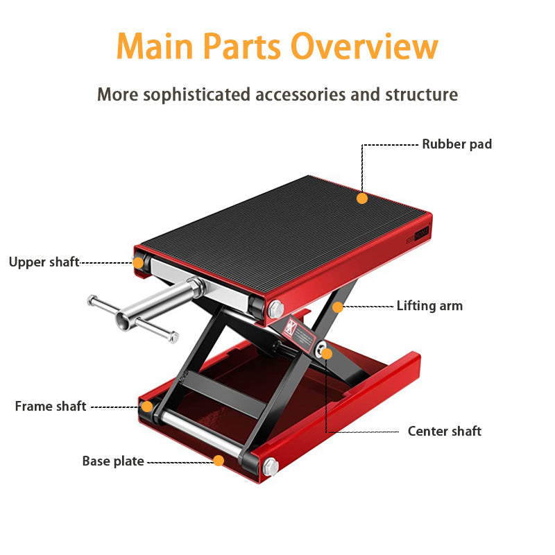 Thickened Motorcycle Repair Platform Lift, Motorcycle Scissor Lift Jack, Lifting Frame