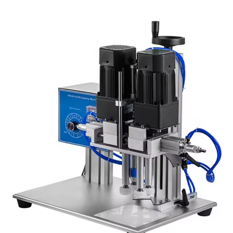 Semi Automatic Screw Bottle Capper Semi-Automatic Pneumatic Capping Screwing Machines For Round Cap Spray Plastic Cap