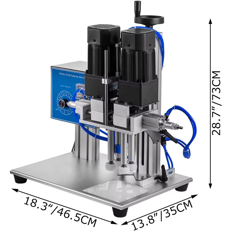 Semi Automatic Screw Bottle Capper Semi-Automatic Pneumatic Capping Screwing Machines For Round Cap Spray Plastic Cap