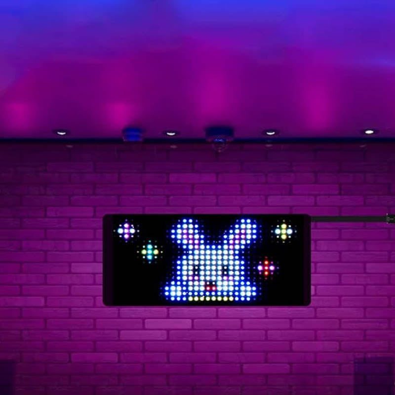 Scrolling Sign Programmable LED Sign Flexible Digital Sign Control by Bluetooth APP DIY Design Animations