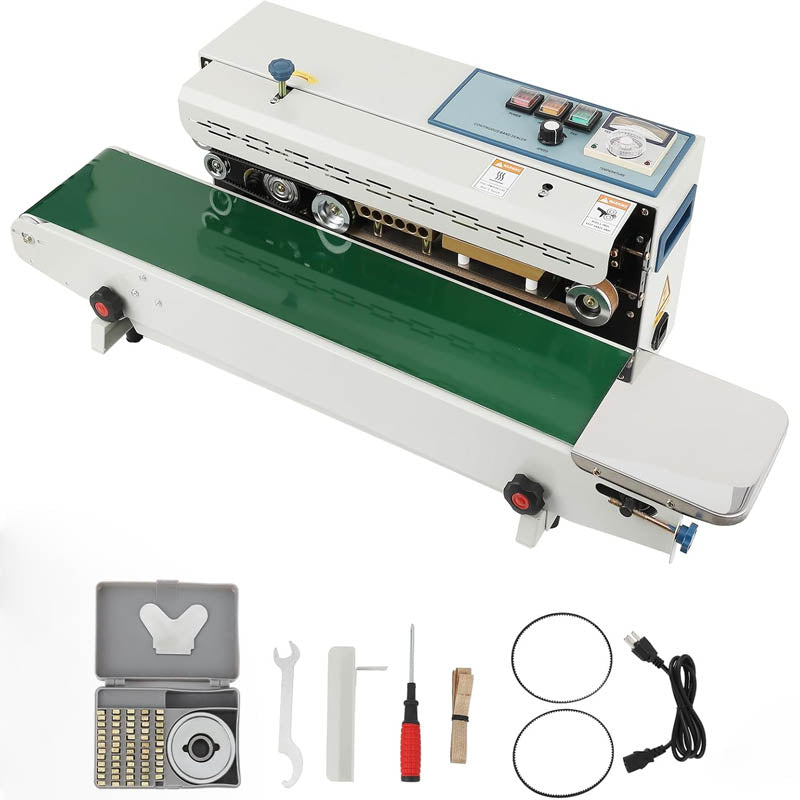 Sealing Machine With Fr-900 Automatic Horizontal Band Sealer 0.02 mm to 0.8 mm Plastic Bags