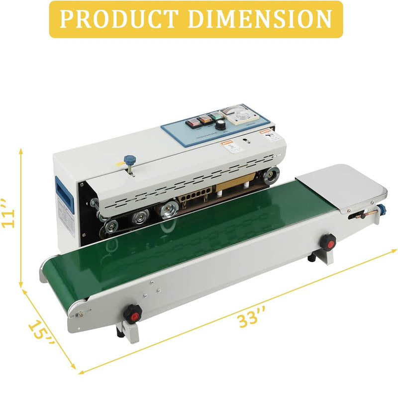 Sealing Machine With Fr-900 Automatic Horizontal Band Sealer 0.02 mm to 0.8 mm Plastic Bags
