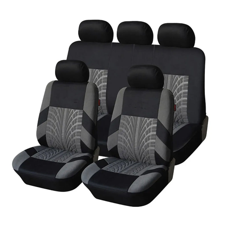Car Seat Covers Full Set Front Split Rear Bench For Car Universal Cloth Suv Sedan Van Automotive Interior Covers