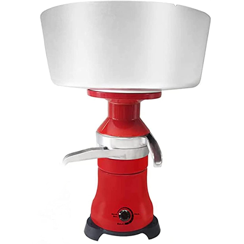 21Gal/ 80L/ H, Electric Fresh Cream Centrifuge, 12L Camel/Goat Milk Separator, 8000-10000rpm Adjustable Speed, 110V/ 220V