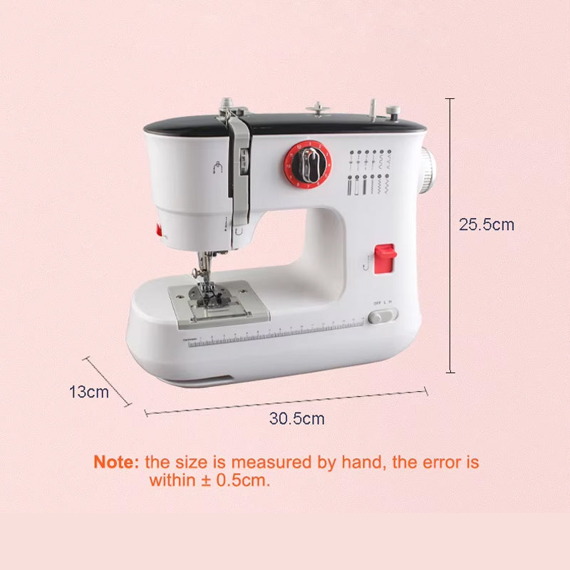 Sewing Double Needle Household 12 Stitches Sewing Machine 519 Electronic Sewing Machine With Foot Pedal And Lcd Electronic Display