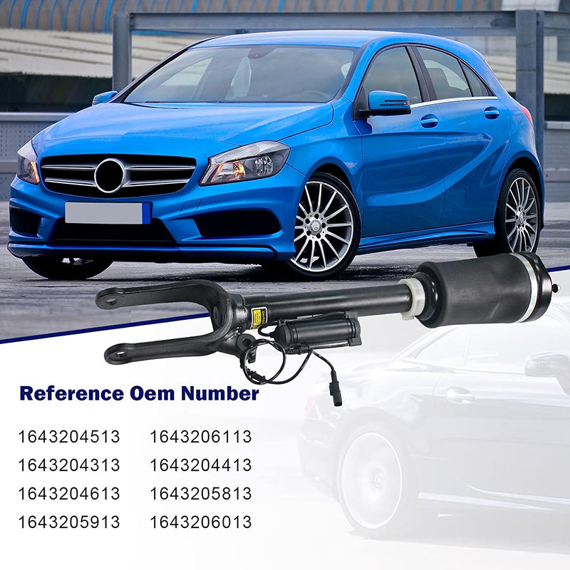 Shock Absorber Front L/R Air Suspension Strut Shock with ADS Compatible with Mercedes Benz