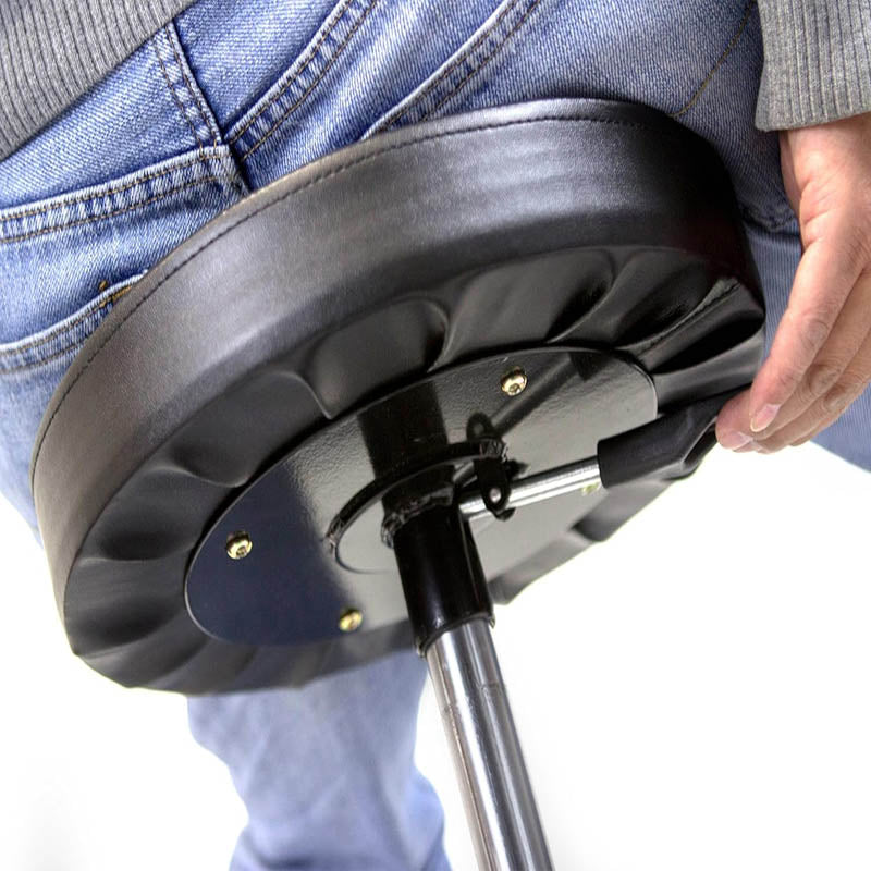 Shop Stool Adjustable Mechanics Rolling Creeper Seat Stool Tool Tray 300-Pound Capacity for Shop Garage