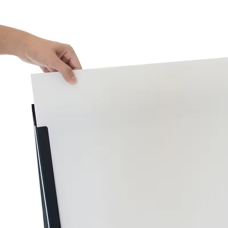 Standing Light Box Heavy Duty Slide-In A-Frame Sidewalk Sign 24x36 Inch Portable Double-Sided Metal Poster Stand