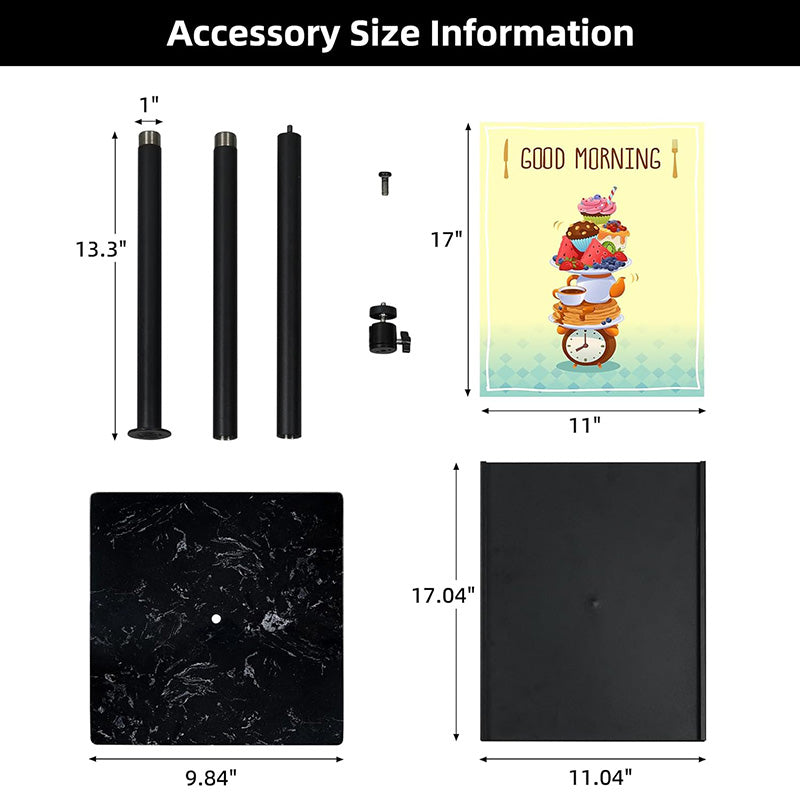 Poster Sign Stand Advertising Versatile 11 x 17 inches Sign Holder Vertical and Horizontal View Sign Displayed Sturdy Floor Standing Display