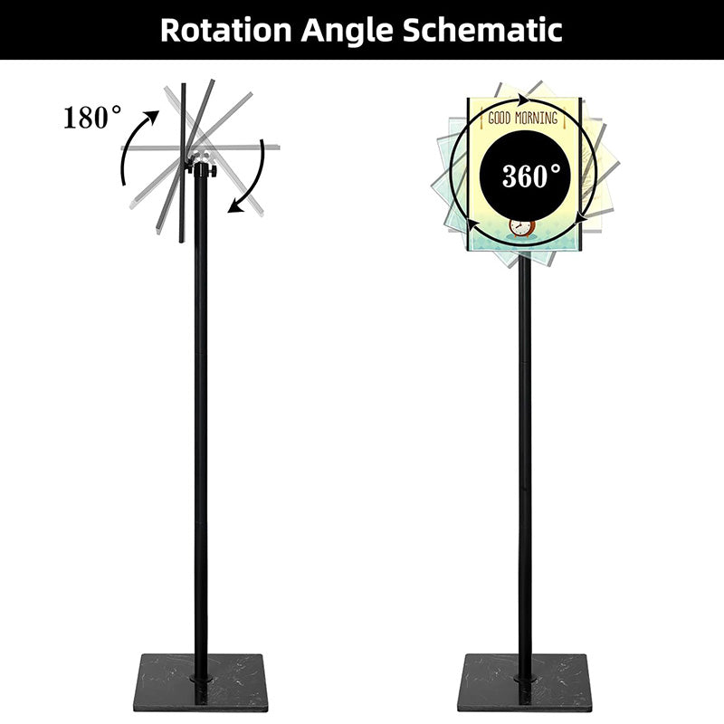 Poster Sign Stand Advertising Versatile 11 x 17 inches Sign Holder Vertical and Horizontal View Sign Displayed Sturdy Floor Standing Display