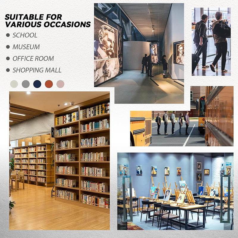 2 Pack 8.5 X 11 Inches Adjustable Sign Poster Stand Pedestal Poster Stand with Heavy Duty Base Display Business Shows Floor Standing Sign Holder