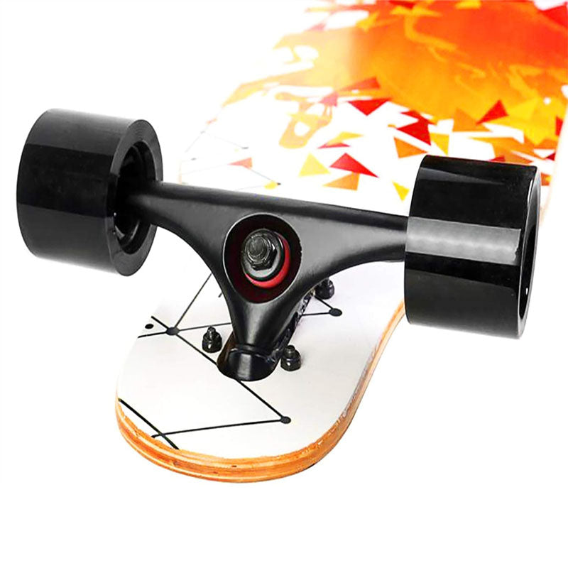 Skateboarding 41 Inch 8 Layer hrough Longboards anti-shock PU wheelsfor Kids Boys Girls Youths Beginners