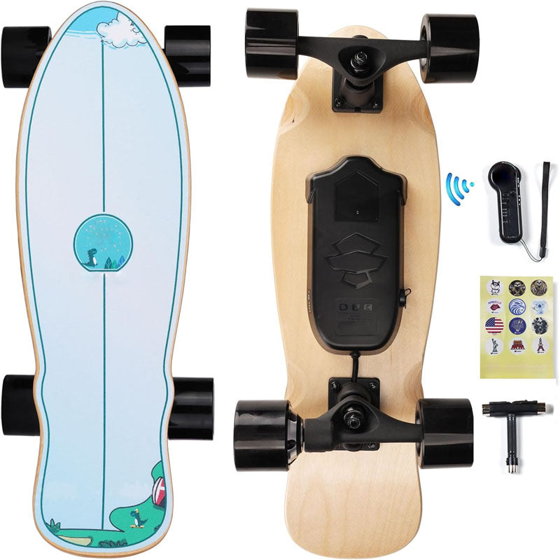 Skateboarding with Remote Control for BeginnersElectric Skateboard 2000/2600mAh Longer Range for Kids, Teens and Students