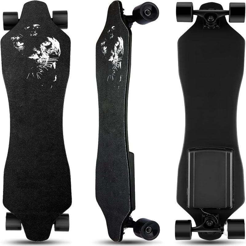 Skateboarding Electric with Remote 350W Hub-Motor Electric Longboard 12.4 MPH Top Speed for Adults Teens Kids