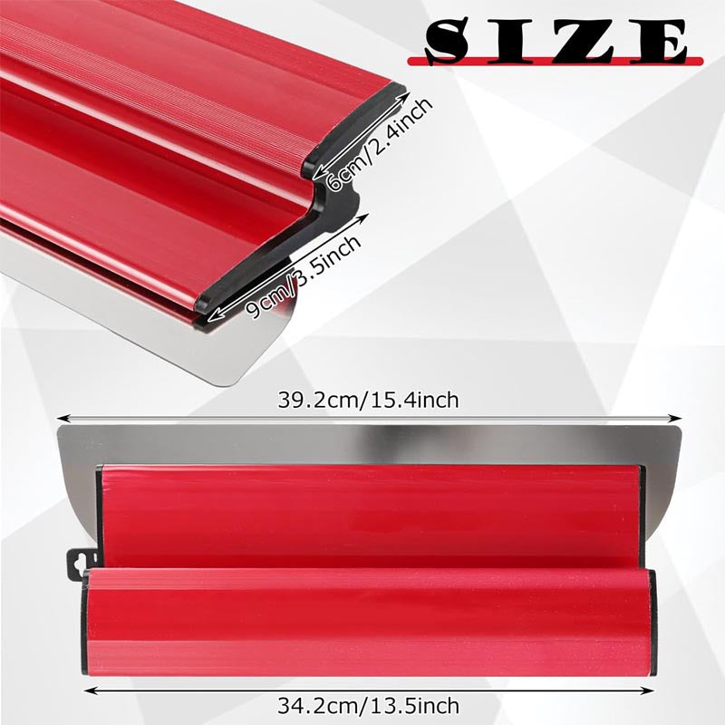 15.4 Inch/40CM Skimming Blade Stainless Steel Drywall Smoothing Spatula Replaceable Blade Tool for Wallboard Plasterboard