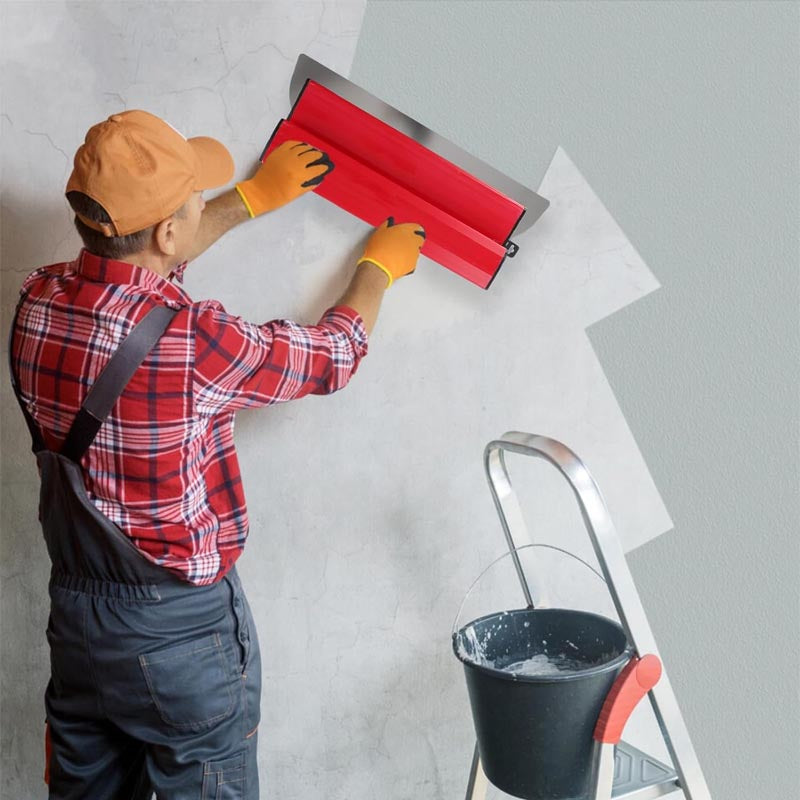 15.4 Inch/40CM Skimming Blade Stainless Steel Drywall Smoothing Spatula Replaceable Blade Tool for Wallboard Plasterboard