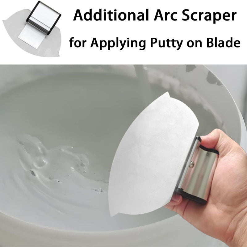 Skimming Blade Set 10" 24" & 32" Blades + 35"-78" Extension Handle Aluminum Blade Profile Smoothing Knockdown Spatula