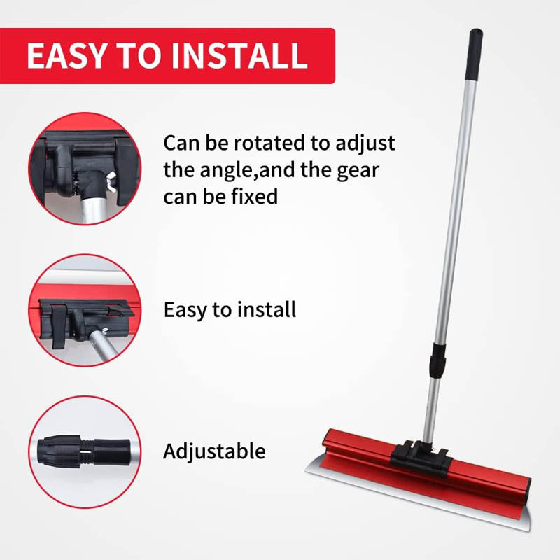 Skimming Blade Set Includes 16" 24" and 32" Blades Semi-Circular Blade Extension Handle (37"-67") and Holder