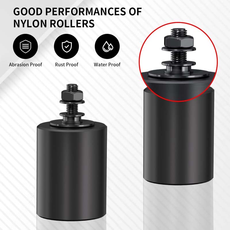 2" Slide Gate Guide Roller with L Rear Post Bracket Heavy Duty Sliding gate kit for Sliding Gates and Rolling Doors