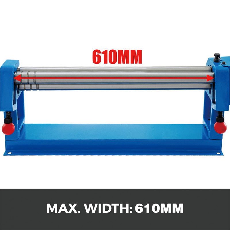 Slip Rolling Bending Machine,24 in,Sheet Metal Roller, Slip Rolling Bending Machine with Two Removable Rollers,Slip Roll Machine Up to 16 Gauge Steel