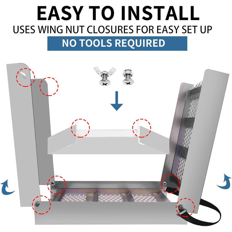50 Inch Folding Aluminum Sluice Box, Gold Prospecting Equipment For Gold Panning With Miner Moss, For River, Stream, Dredging