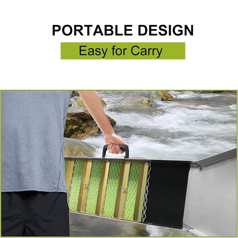 36 Inch Aluminum Alloy Sluice Box, Portable Gold Panning Equipment For Rivers, Creeks, Gold Panning