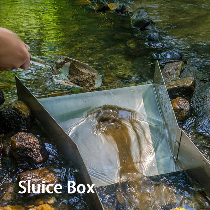 36 Inch Aluminum Alloy Sluice Box, Portable Gold Panning Equipment For Rivers, Creeks, Gold Panning