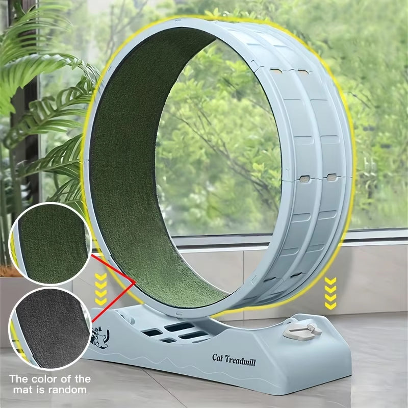 Simple Treadmill For Cats Pet Cat Toys Silent Sports Cat Treadmill No-Stuck Cat Running Wheel Cat Climbing Frame