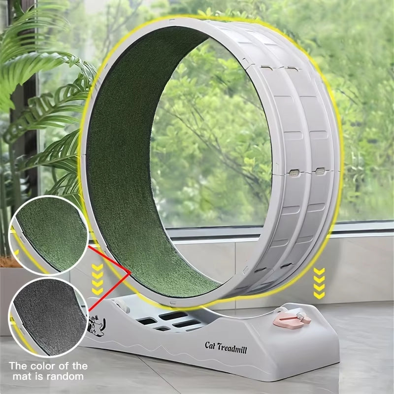 Simple Treadmill For Cats Pet Cat Toys Silent Sports Cat Treadmill No-Stuck Cat Running Wheel Cat Climbing Frame