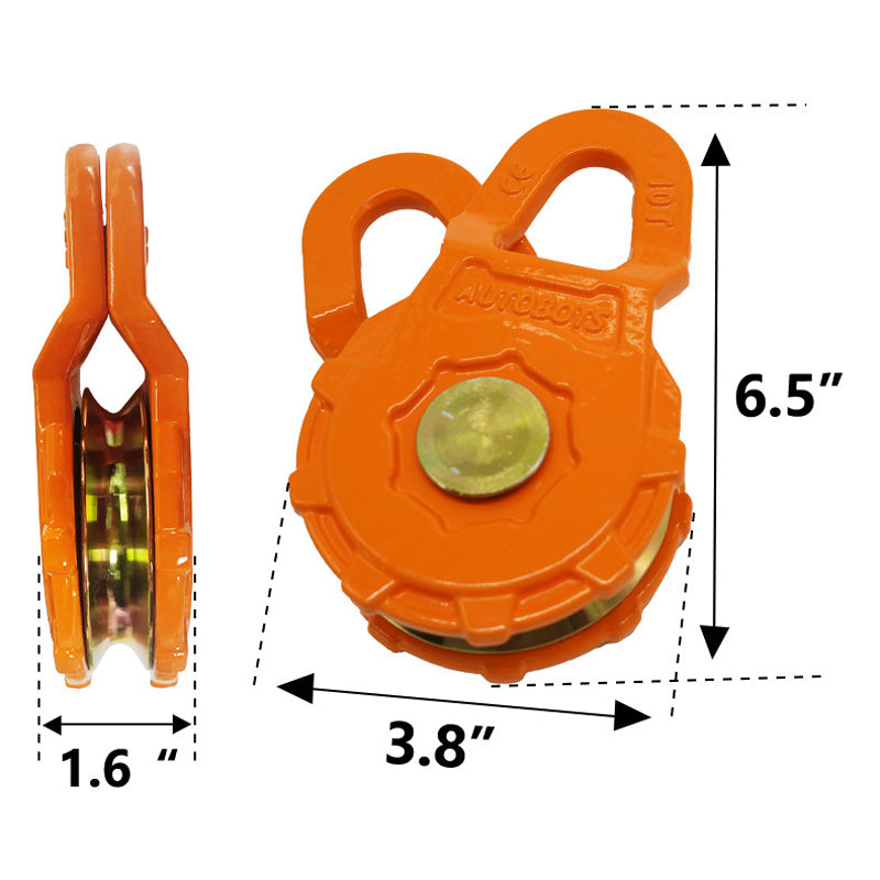 Heavy Duty New Ultra Pulle Mega Snatch Forged 10 Ton New Design 10T Forging Ultra Snatch Block