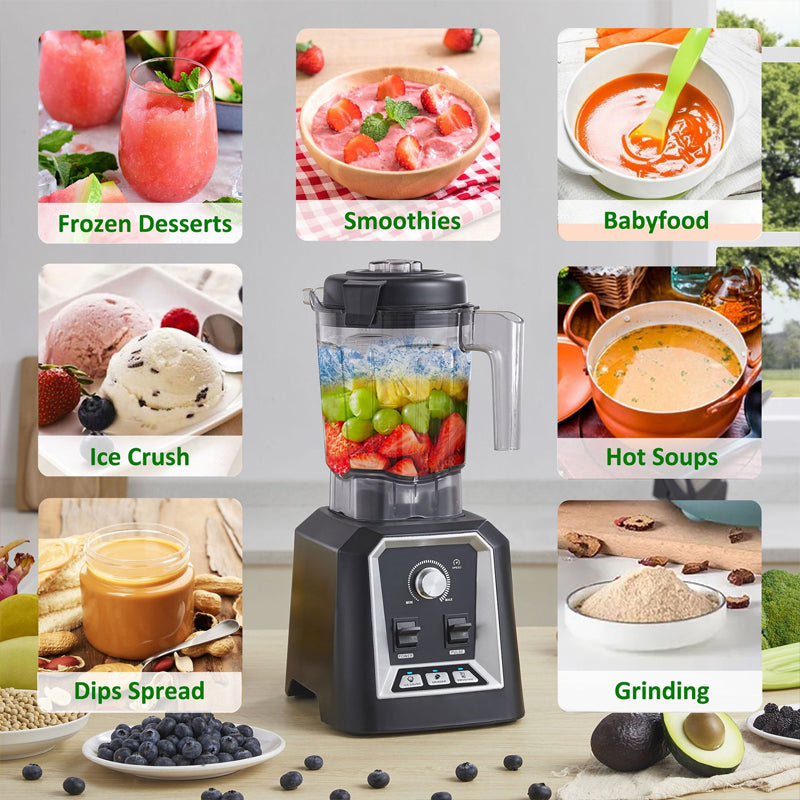 Professional Blender Commercial Countertop Blenders 3 Functions Blender Ice Shaver Snow Cone Maker Ice Crusher Machine