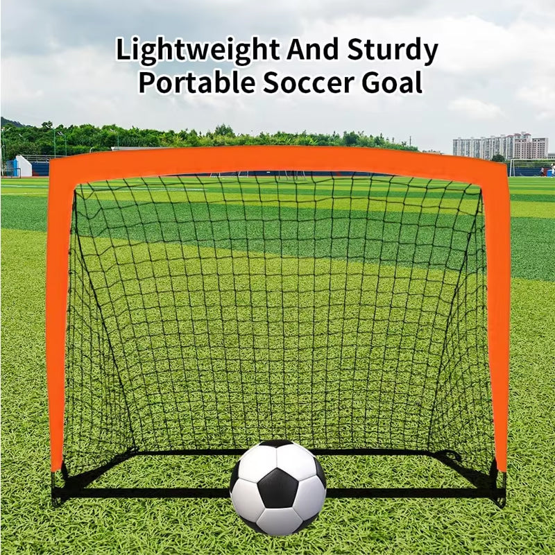 High Quality Backyard Soccer Goal 4x3 Ft Portable Pop Up Soccer Nets Folding Indoor Goal For Youth Adult Perfect For Practice