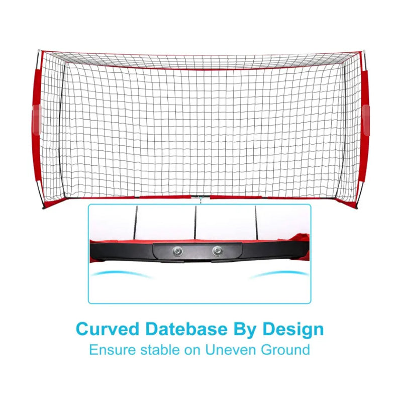 12*6ft Folding Soccer Goal Portable Soccer Goal Net Football Target Training Equipment Soccer Goal Set With Carry Bag