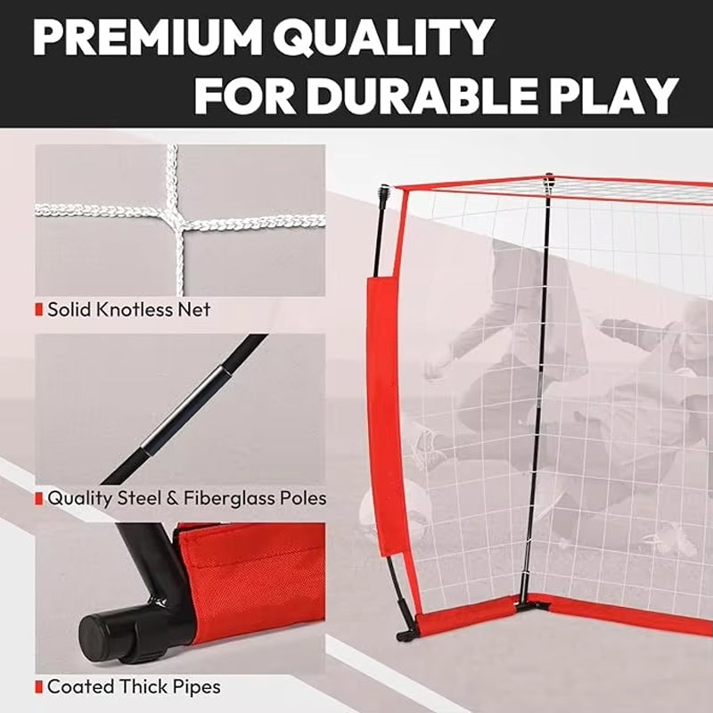 12*6ft Folding Soccer Goal Portable Soccer Goal Net Football Target Training Equipment Soccer Goal Set With Carry Bag