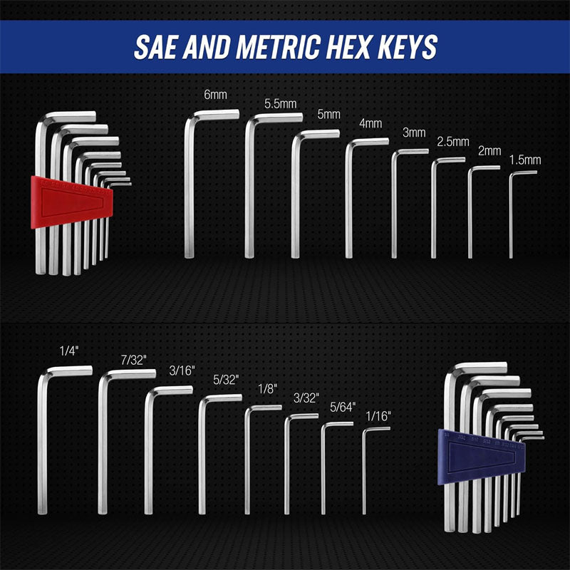 192-Piece Socket Wrenches SAE&Metric 1/2'' 1/4'' 3/8'' Drive Socket Ratchet Wrench Set with Molded Case